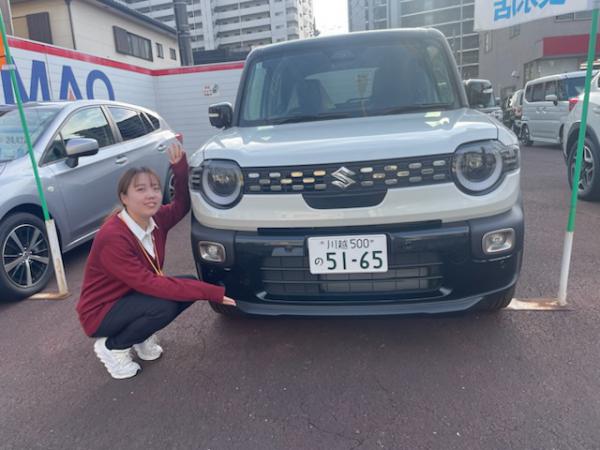 新型クロスビー展示中です